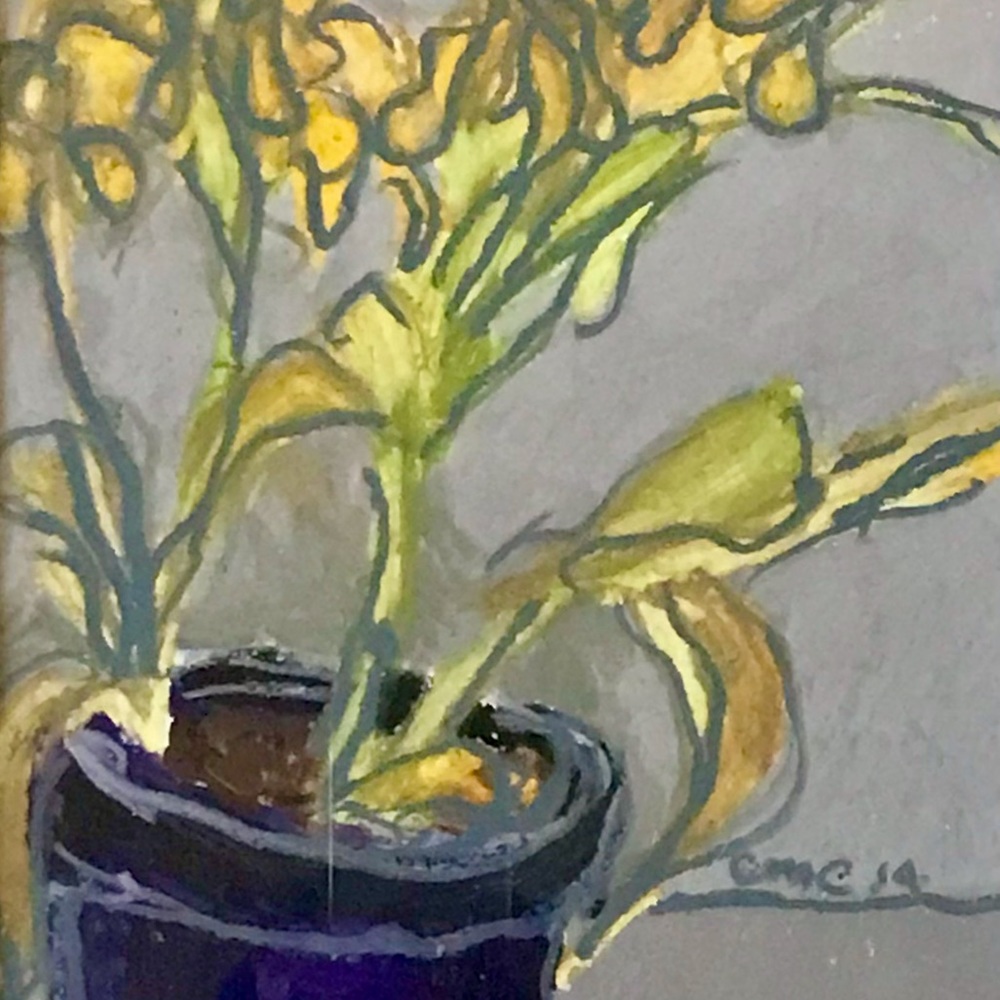 Oil pastel on paper